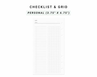 To Do List Printable Personal Planner Inserts, Grocery List, Travel Checklist, Planner Checklist, Shopping List, Vacation Checklist