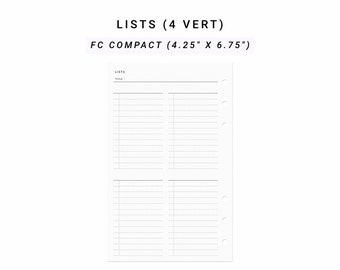 To Do List FC Compact, Lista della spesa Lista della spesa, Lista dei desideri Lista dei desideri, Lista degli elenchi di inserimento, Lista dei regali per l'acquisto, Tracker della lista