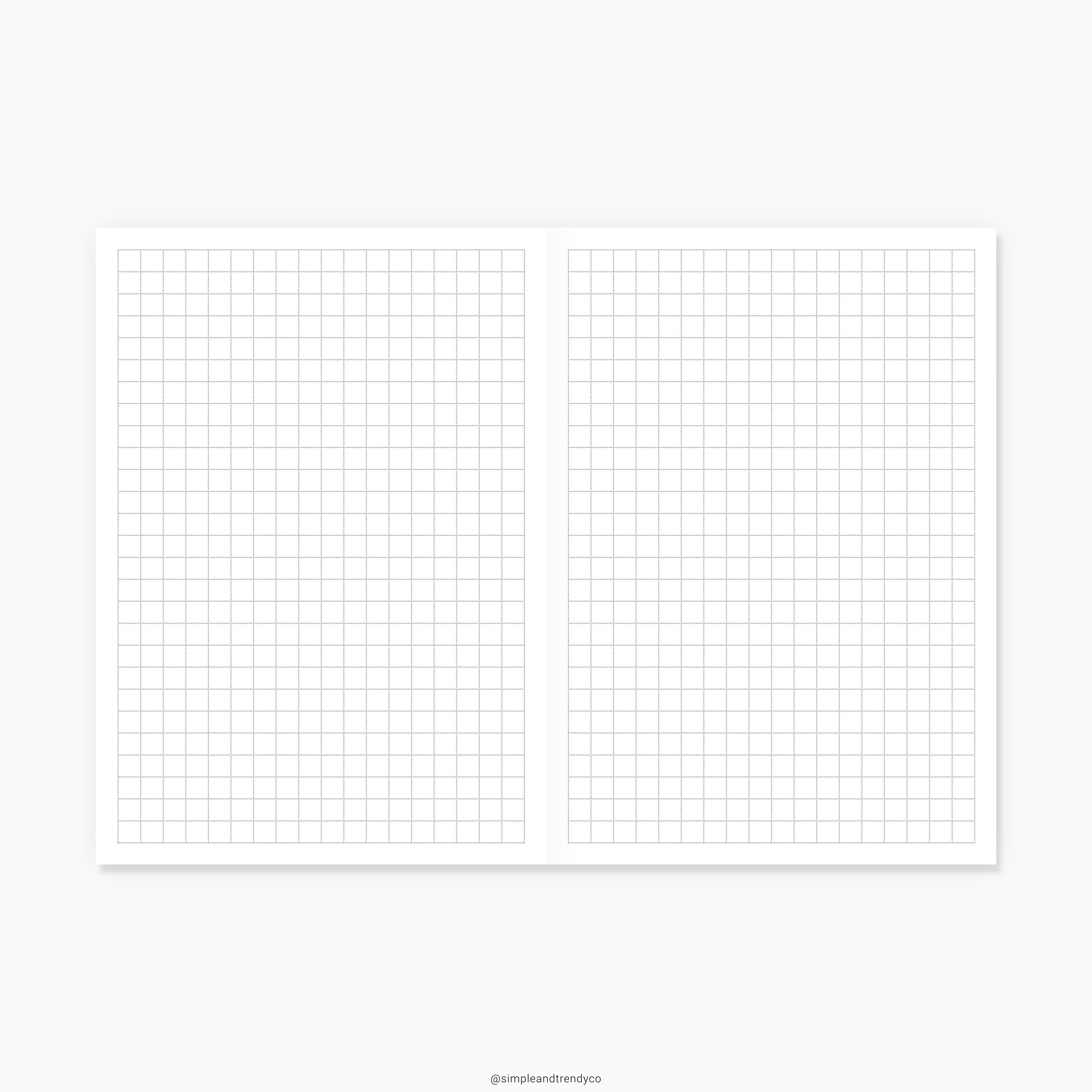 Dot Grid Lined Paper A6 TN Printable Writing Paper Blank | Etsy