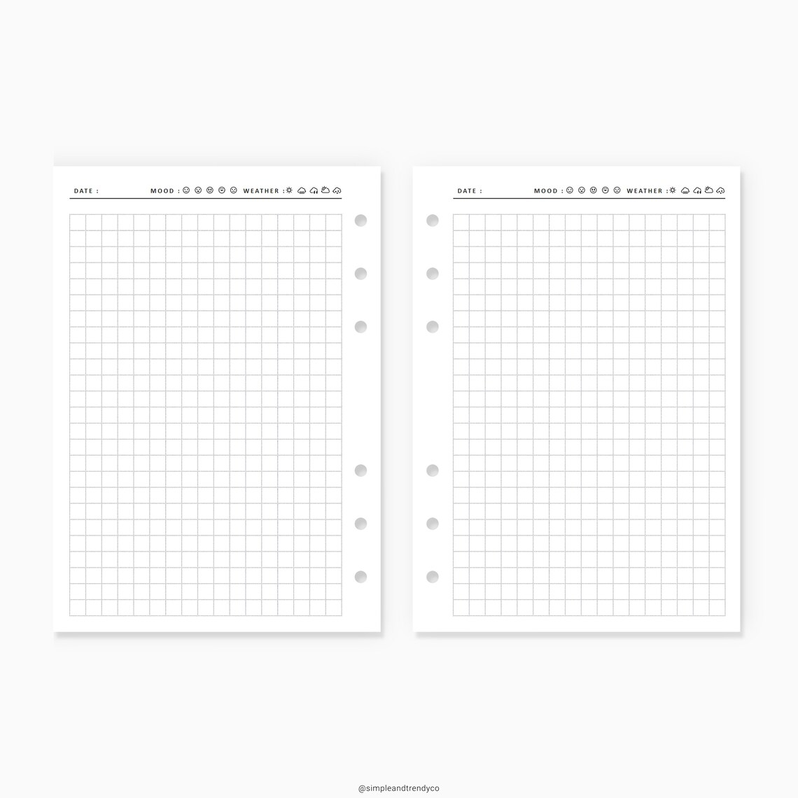 Printable Diary Pages Travel Journal A6 Inserts Writing | Etsy