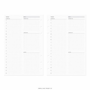 Daily Planner Printable Half Size Half Letter Inserts, Daily Planners ...