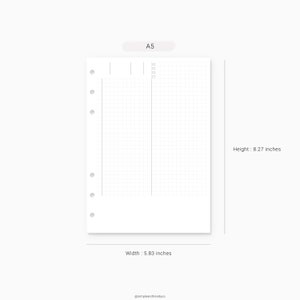 Hobonichi Daily Planner Template A5 Planner Inserts A5 Daily | Etsy
