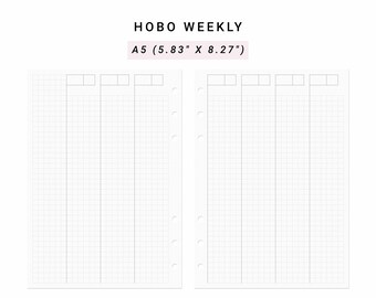 Hobonichi Undated Weekly Planner - Etsy