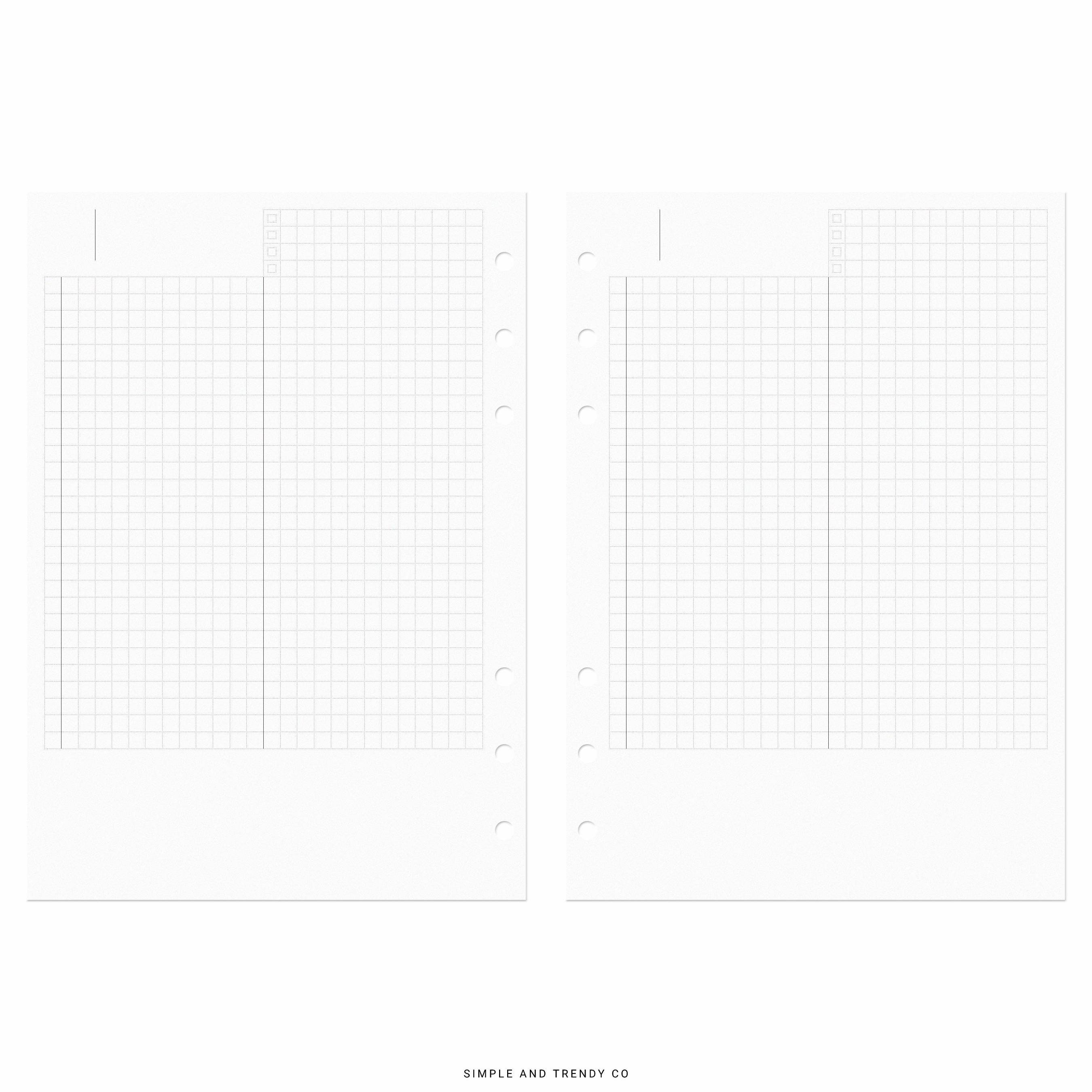 Hobonichi Daily Planner Template A5 Planner Inserts A5 Daily - Etsy