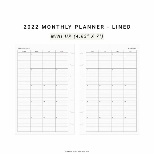 Daily Planner Happy Planner Mini Minimalist Printable Day Etsy