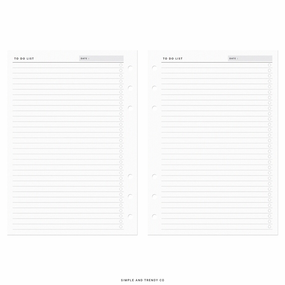 Printable To Do List Daily To Do List Personal Wide To Do Etsy