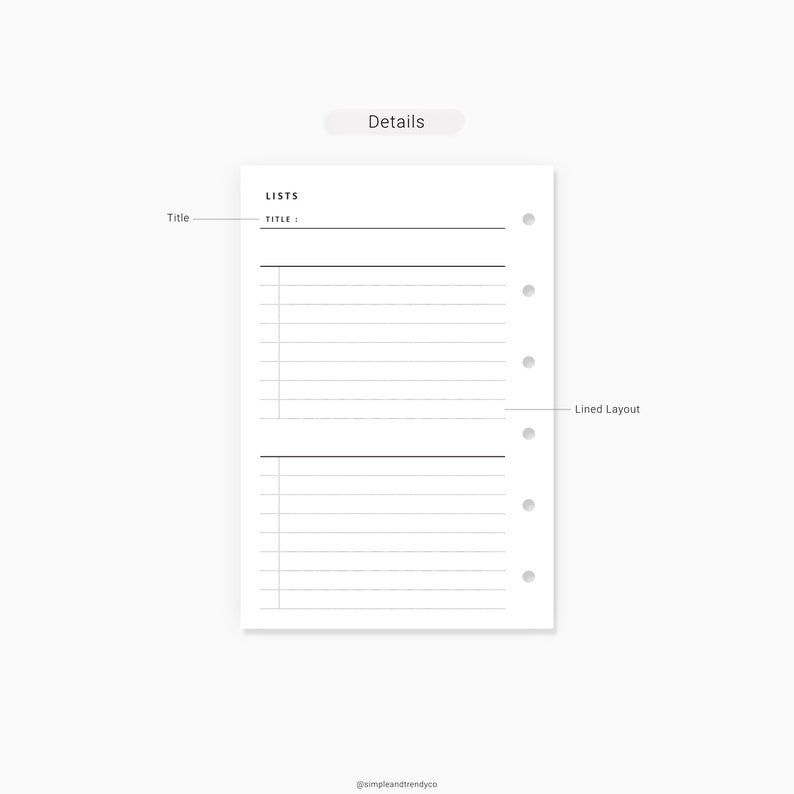 List Tracker Pocket Size Grocery List Shopping List Wish Etsy