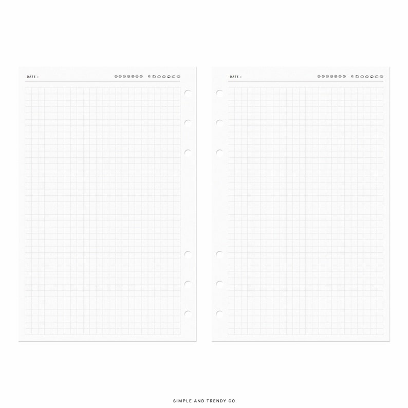 Printable Diary Pages Travel Journal Half Size Half Letter - Etsy