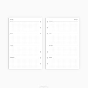 Weekly Planner Printable Half Size Half Letter Inserts Weekly | Etsy