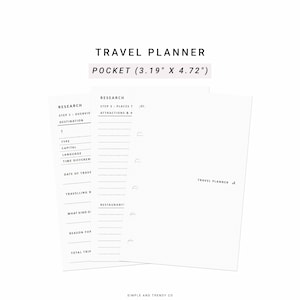 Utskrivbar fickreseplanerare, semesterplan, packlista (PDF)