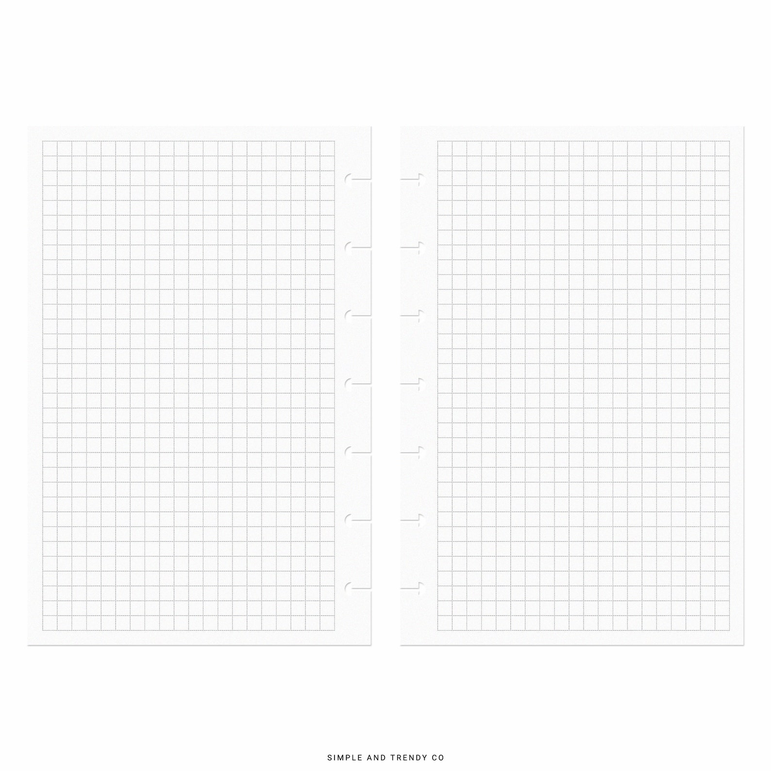 Dot Grid Lined Paper Happy Planner Mini Printable Writing - Etsy