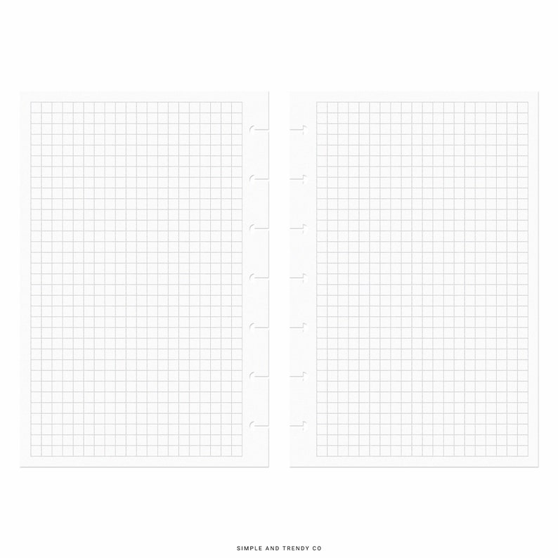 Dot Grid Lined Paper Happy Planner Mini Printable Writing Etsy