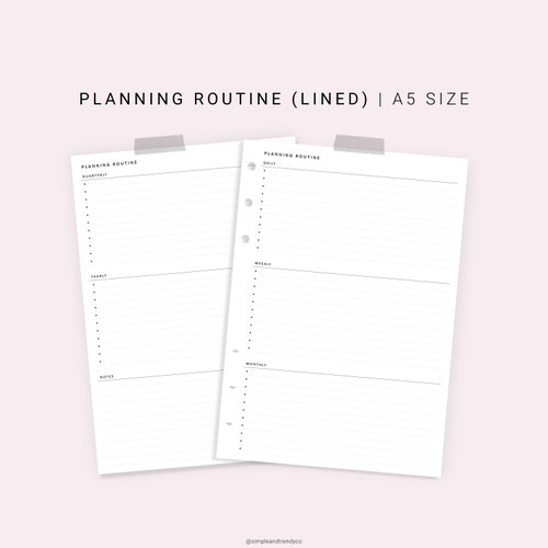 A5 Fitness Tracker Printable Planner Inserts Weekly Fitness Etsy