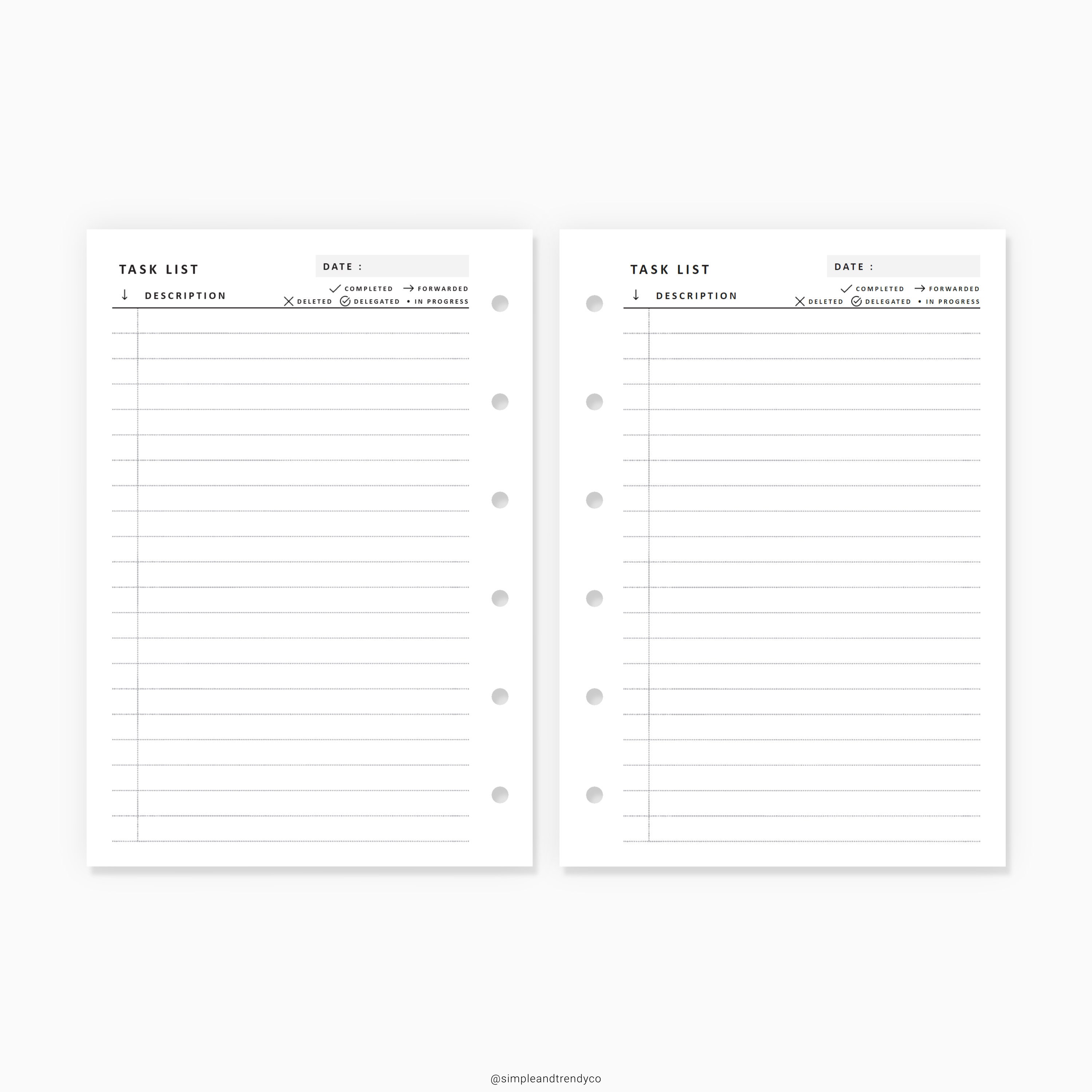 Printable to Do List Pocket XL Daily to Do List Printable | Etsy