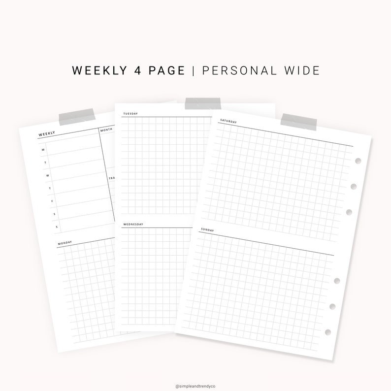 Undated Weekly Planner Printable Unique Huge, Weekly Agenda Template Printable, Printable Weekly Calendar Webpages, Weekly Plan graphic relating to Weekly Schedule Template Printable called Undated Weekly Planner Printable Individual Broad, Weekly Plan Template Printable, Printable Weekly Calendar Internet pages, Weekly Plan