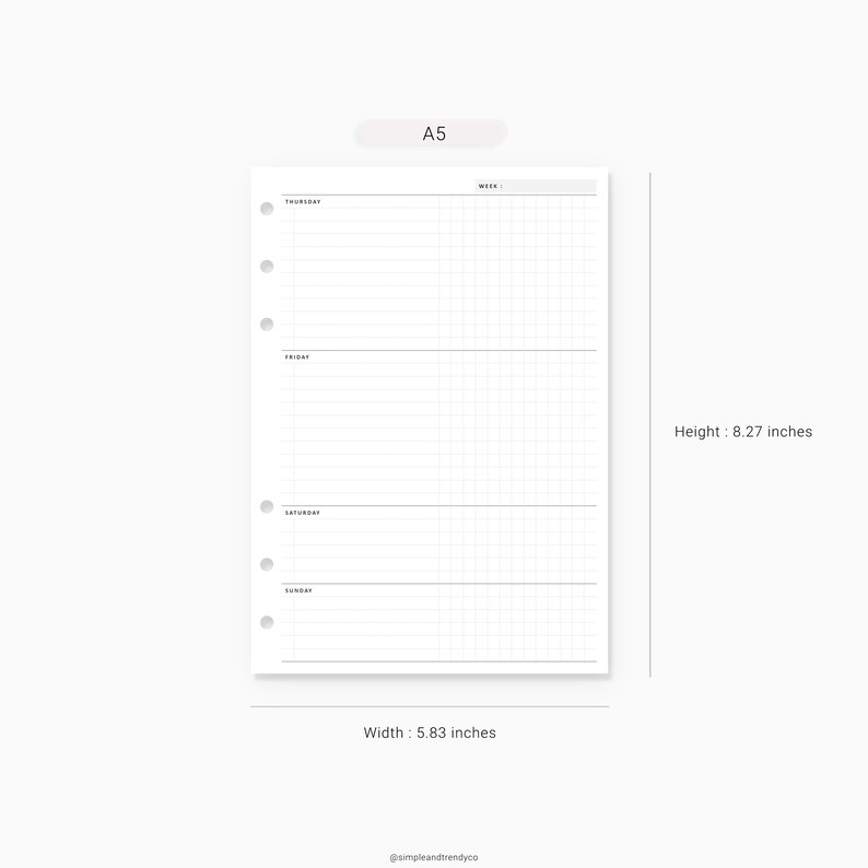 weekly-planner-printable-a5-planner-inserts-weekly-to-do-etsy