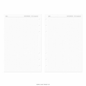Printable Diary Pages, Travel Journal Half Size Half Letter Inserts ...