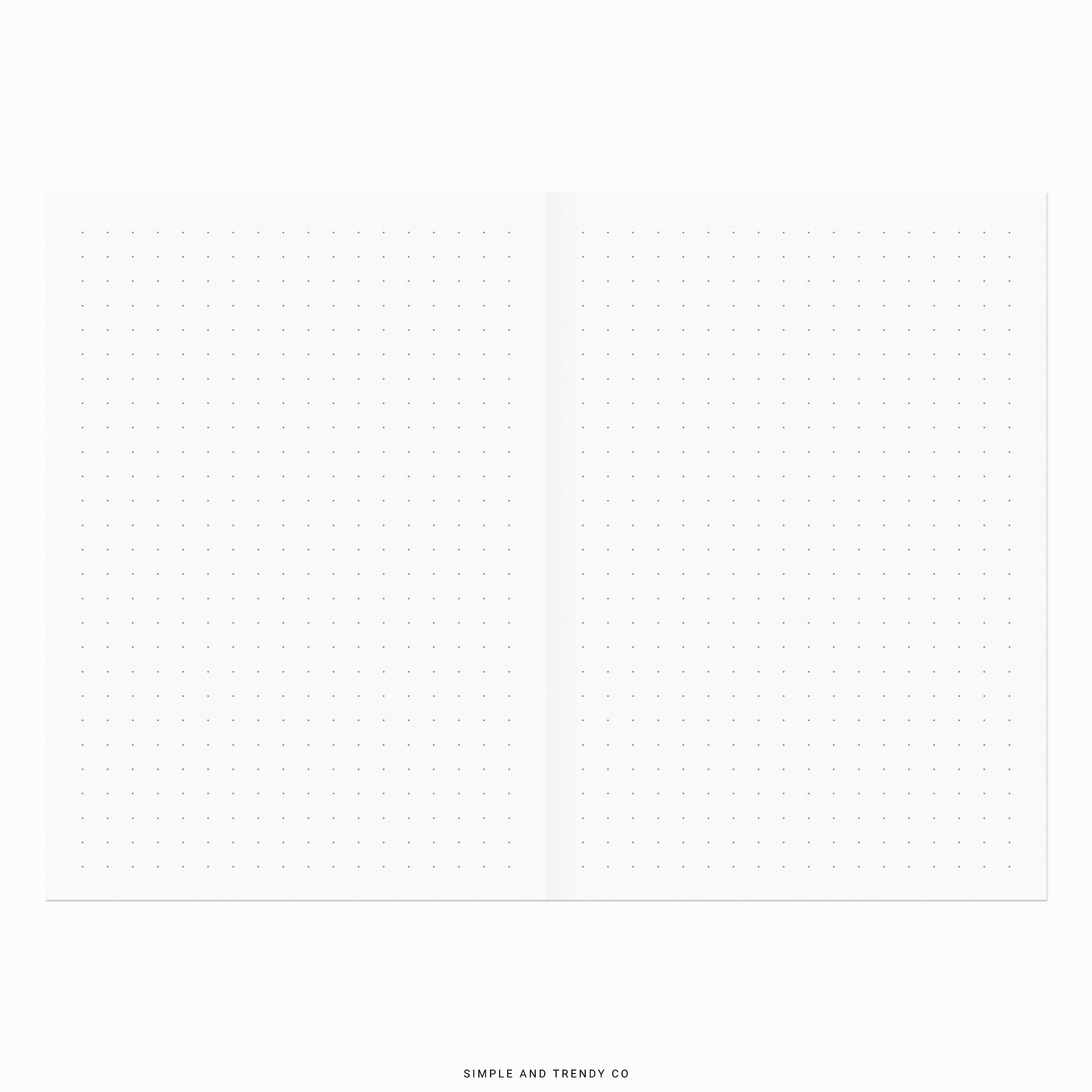 Dot Grid Lined Paper A6 TN Printable Writing Paper Blank - Etsy