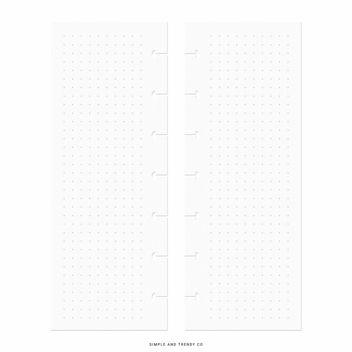 Skinny Mini Happy Planner Inserts Dot Grid Lined Paper - Etsy