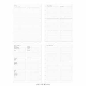 Travel Planner Printable Happy Planner Classic, Family Vacation Travel ...