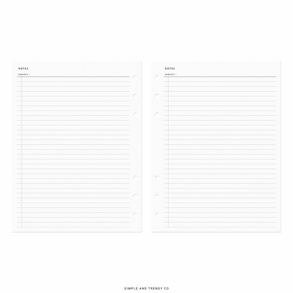 Notes Paper B6 Inserts Printable Writing Paper Lined Notes - Etsy