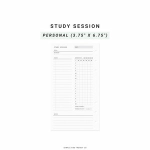 Study Planner Student Planner, Printable Personal Planner Inserts, Student Agenda Planner, Academic High School Planer, Student Daily Plan