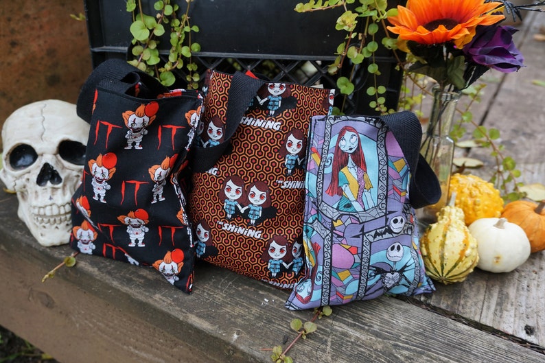 Nightmare Before Christmas Jack and Sally Mini Tote Bag