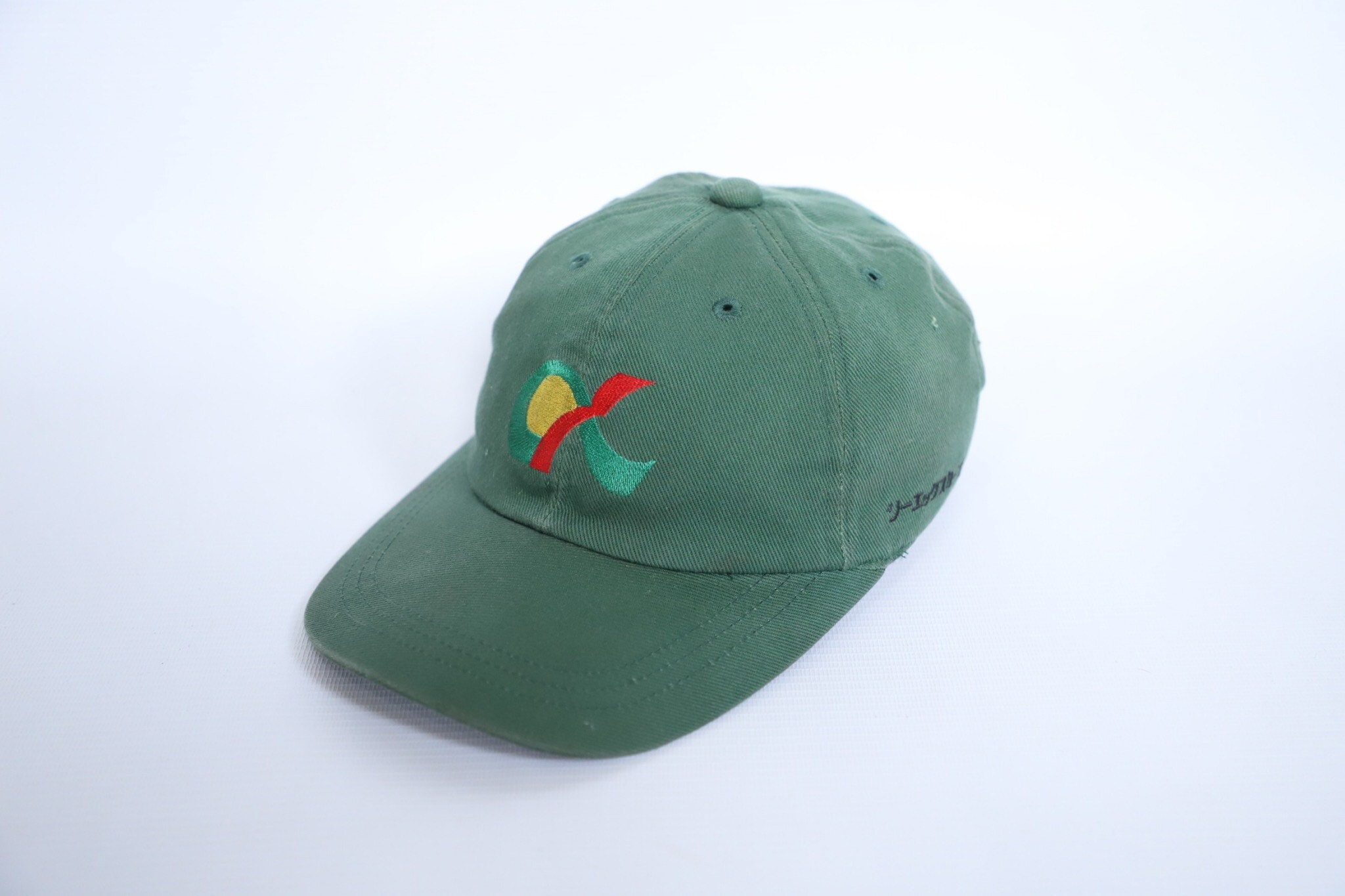 Vintage Green Cap Size 56-58 cm | Etsy