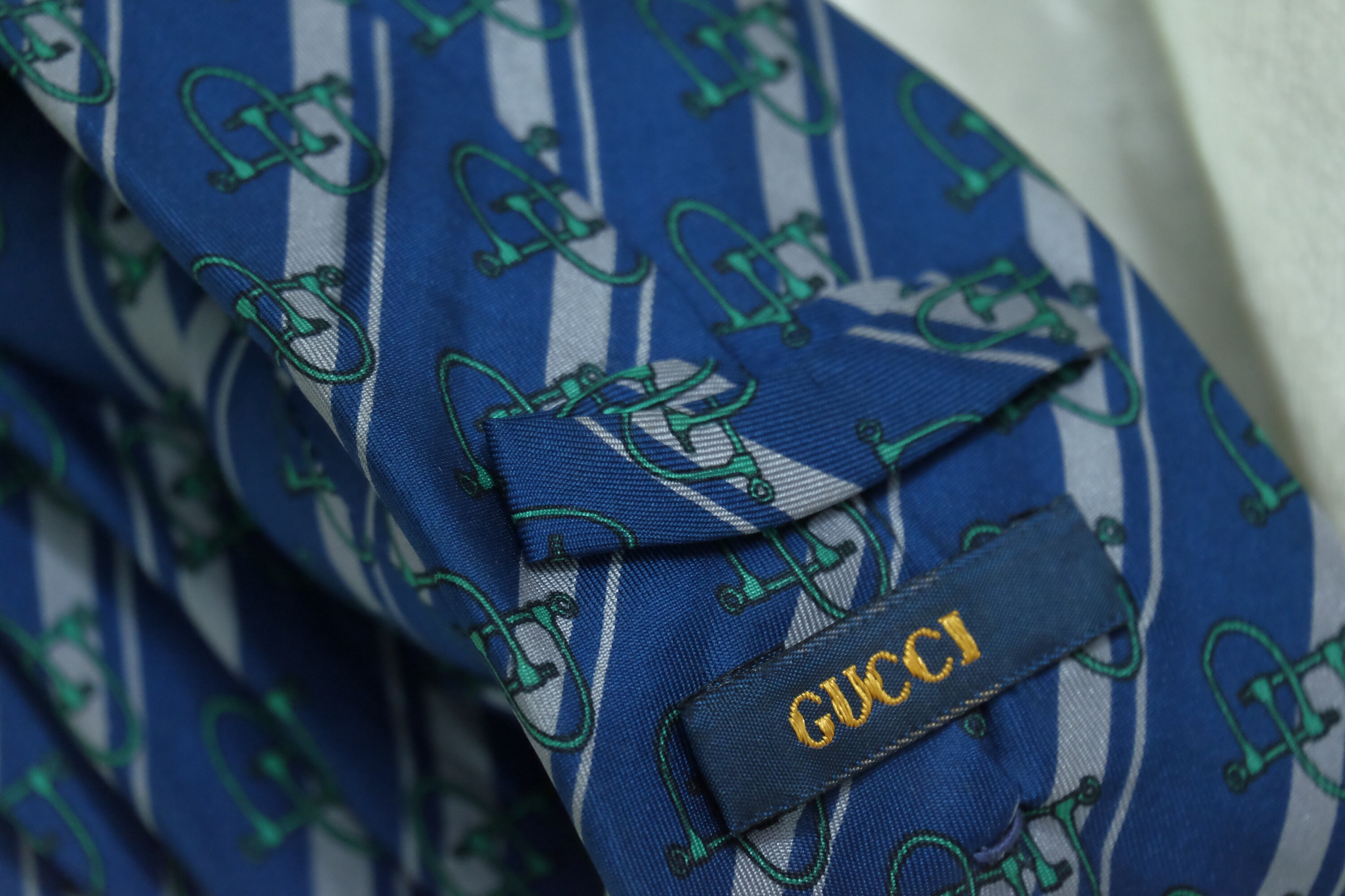 Gucci Vintage Necktie / Gucci / Tie / Tie Blue / Men Etsy