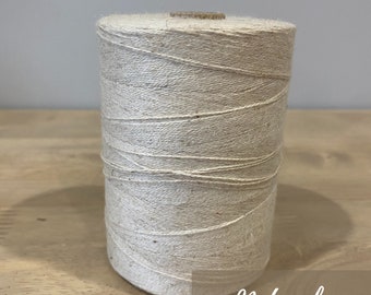Beautiful Linen-Cotton Weft Or Warp String /  Linen String / Warp Thread / Weaving Material  / Yarn/ 8/2 Warp Thread