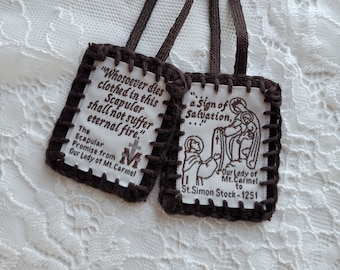 Traditional Brown Scapular | Veiled in Dignity