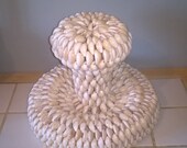 Vintage Shell Plant Stand or Upside Down Sweet Dish.