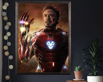 Ironman Wooden Painting, Wood Wall Decor