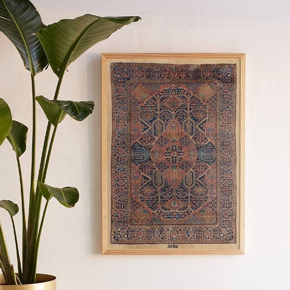 Neva, Framed Tapestry Wall Hanging for Living Room Decor, Wall Decor, Boho Wall Decor, Rustic Home Decor, Wood Wall Art, Digital Prints