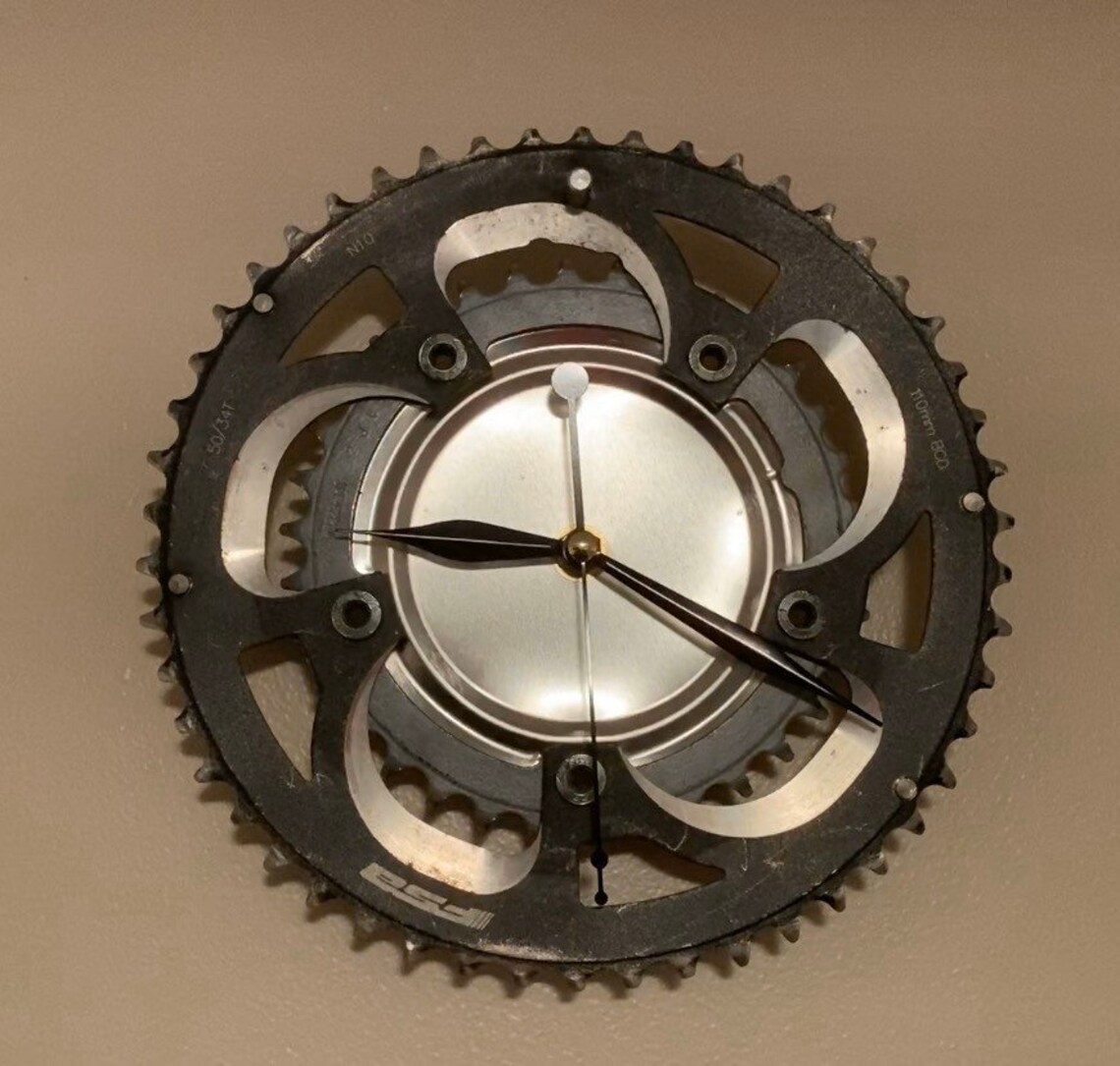 Reclaimed Bike Sprocket Clock Etsy