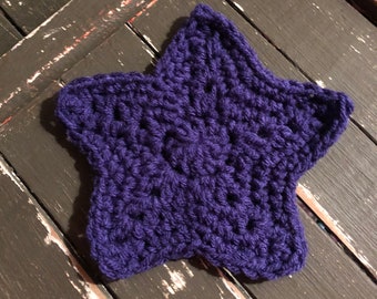 Patrón de estrella de ganchillo fácil, Patrón de estrella, Estrella de crochet, estrella de crochet