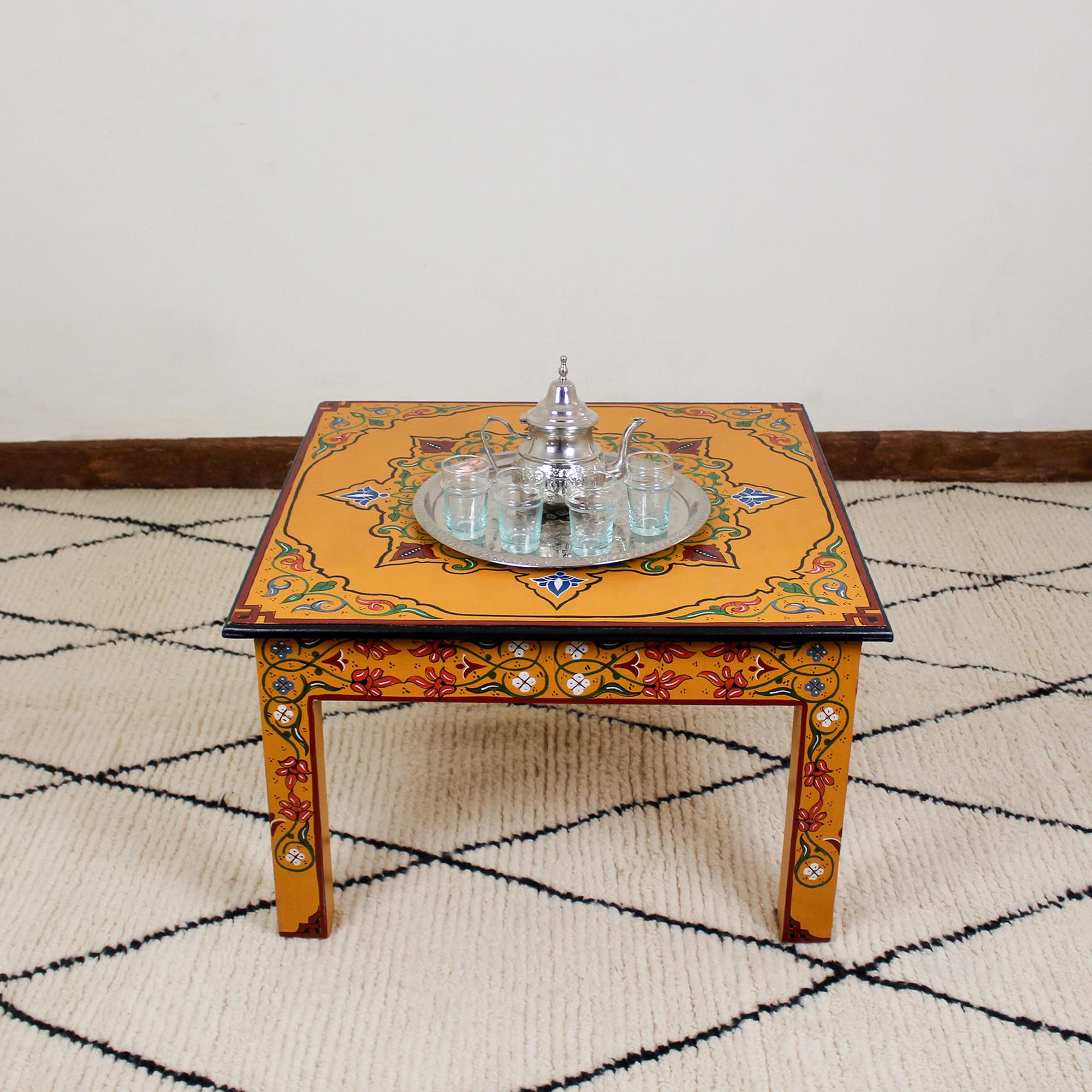 モロッコ　コーヒーテーブル モロッコ テーブル、リビング ルームの装飾に最適なユニークなコーヒー