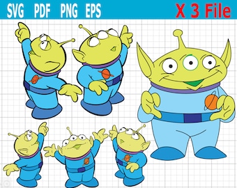 Toy Story Alien Head Svg