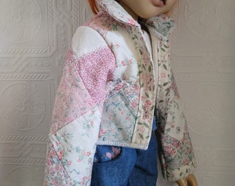 Authentic Antique/Vintage Quilt Camp Jacket with real buttons and button holes. Each one of a kind. Made to order for several doll sizes.