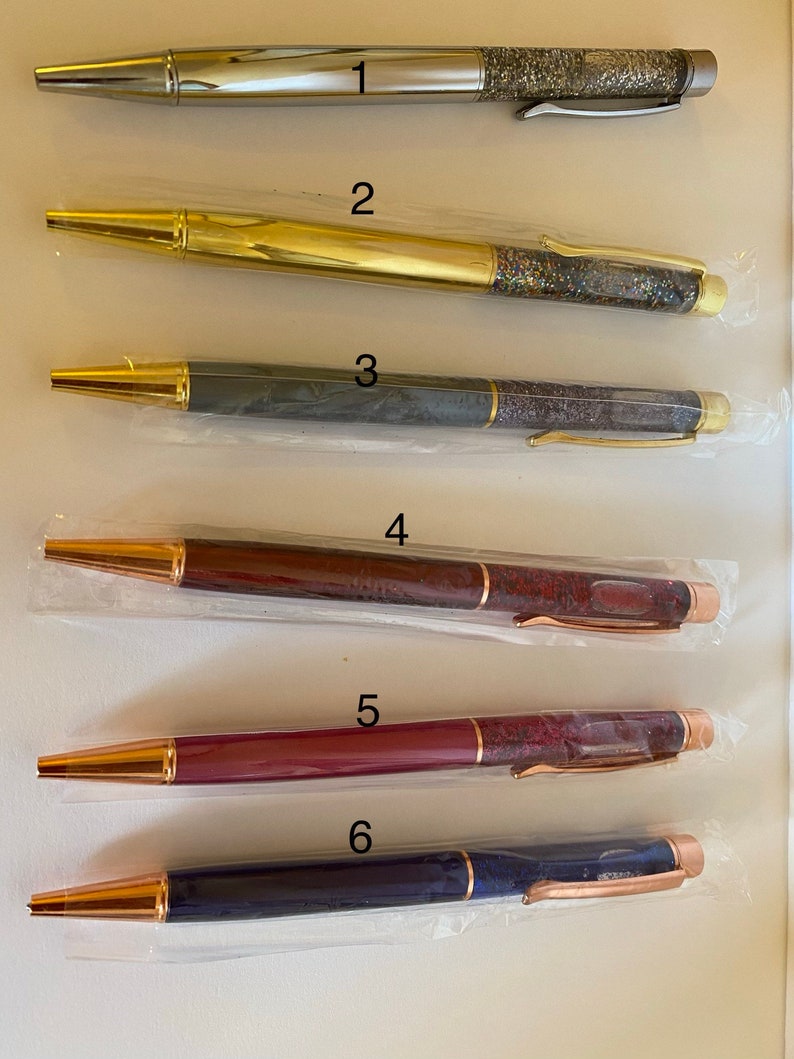 Floating glitter pens!