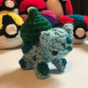 Mini Bulbasaur Crochet Pattern