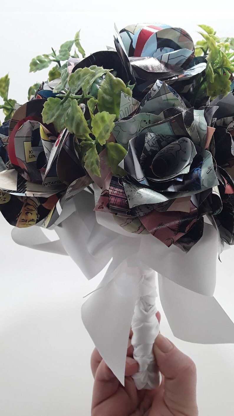 Upcycled Comic Books Superhero Wedding Comic Book Bouquet Comic Book Wedding Book Page Flowers Comic Book Paper Flower Bridal Bouquet Bouquets Weddings Somoto Cz