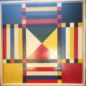 Handmade hand panted Contemporary Ludo Board