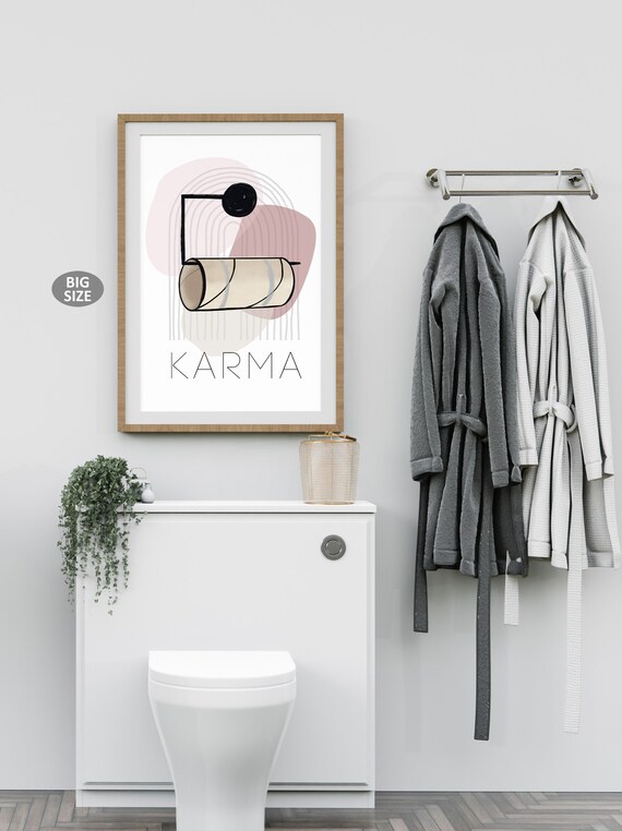 Art prints pink toilet paper roll, toilet Wall Art