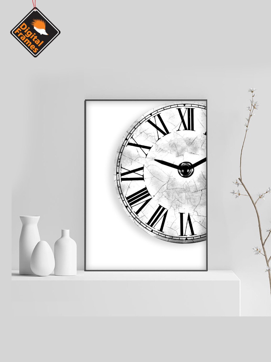 Clock Poster Printable Watch Wall Art Digital Download Etsy