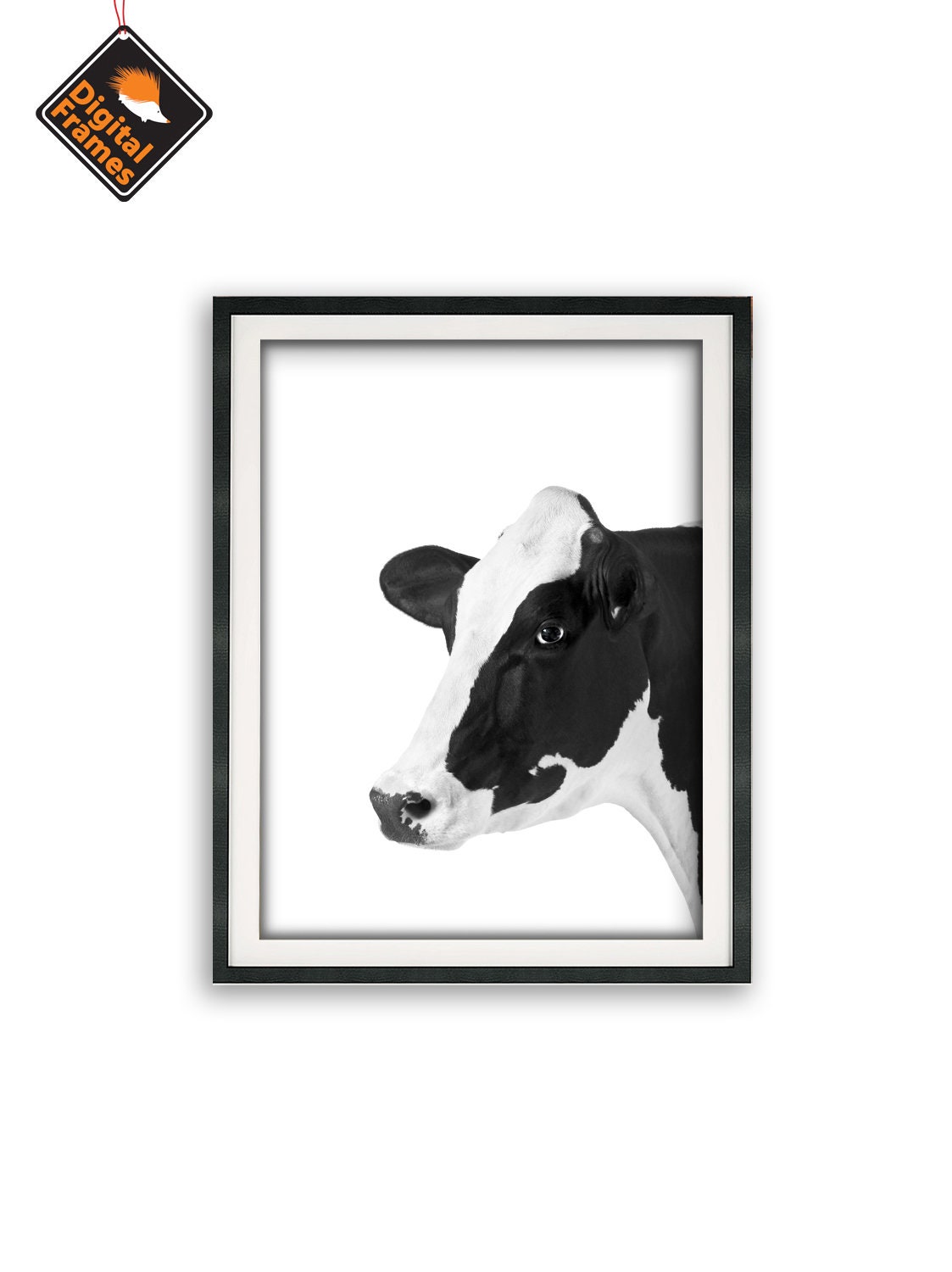 Animals Wall Art Printable Cow Print Black and White 10 Etsy
