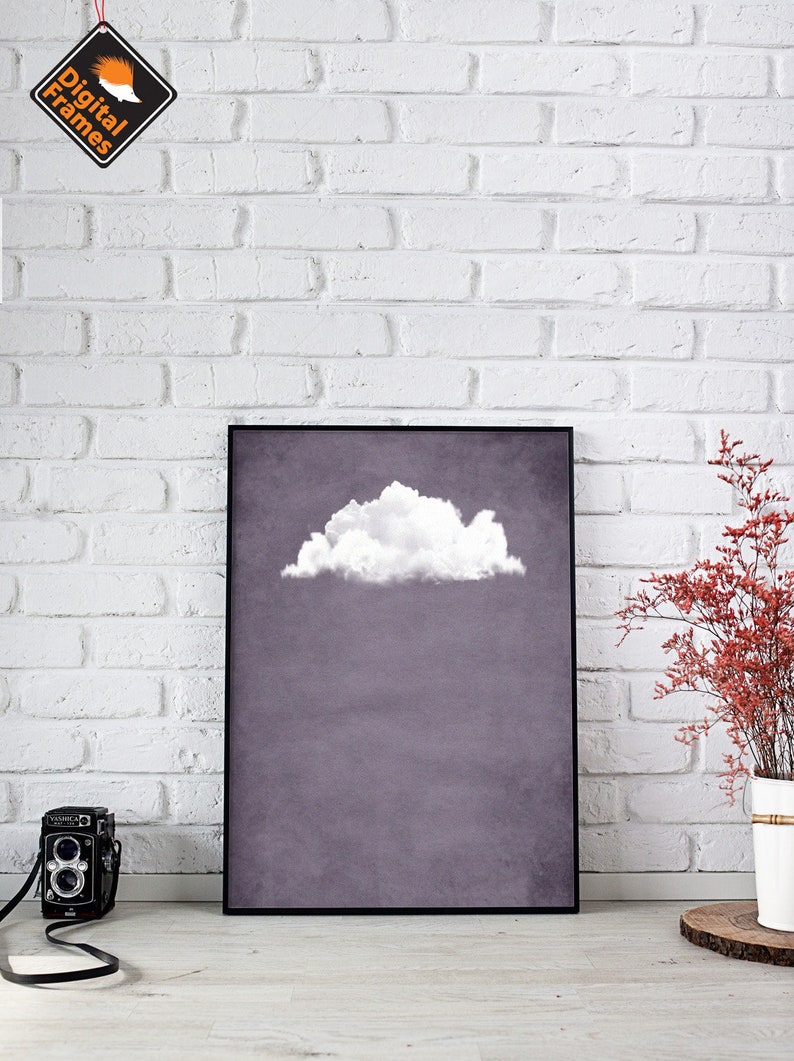 Cloud Printable 10 Formats Lilac Cloud Wall Art Wall Decor | Etsy