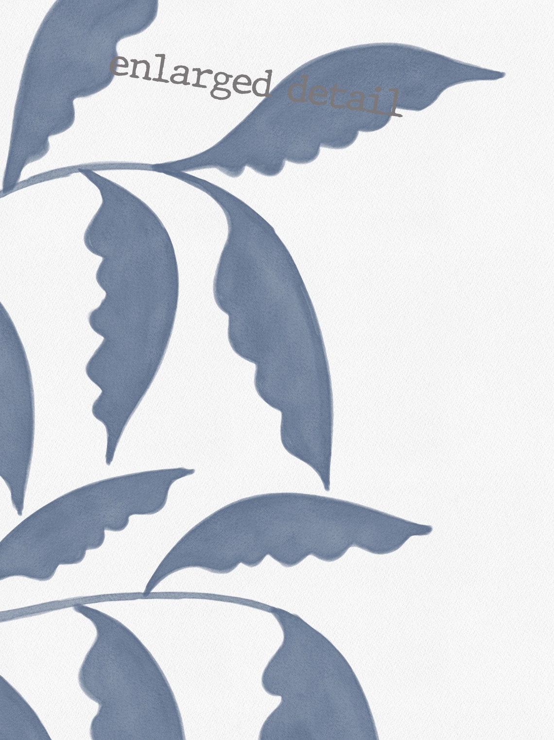 Botanical Printable Wall Art Blue Wall Decor Boho Art Etsy