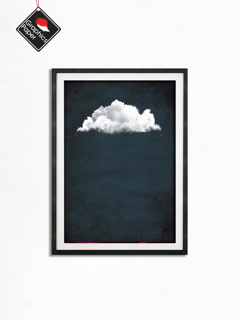 Cloud Printable 10 Formats Cloud Wall Art Wall Decor | Etsy