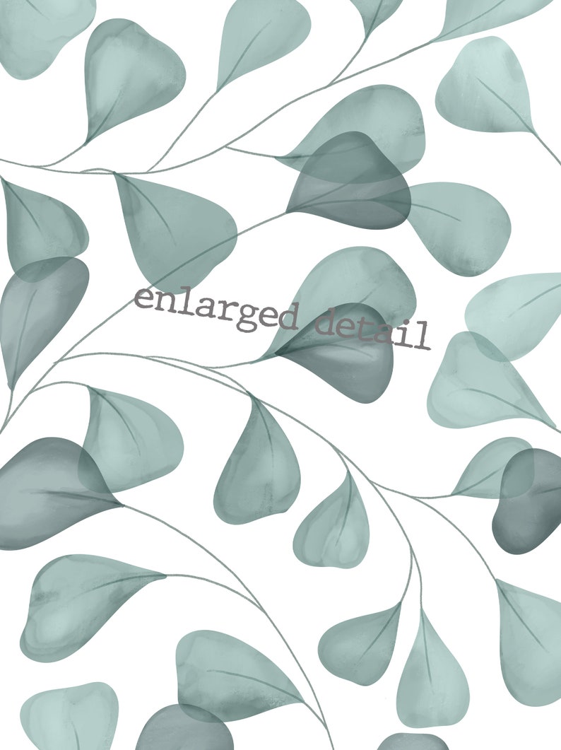 Leaves Green Wall Art Square Wall Art Mid Century Printable Etsy